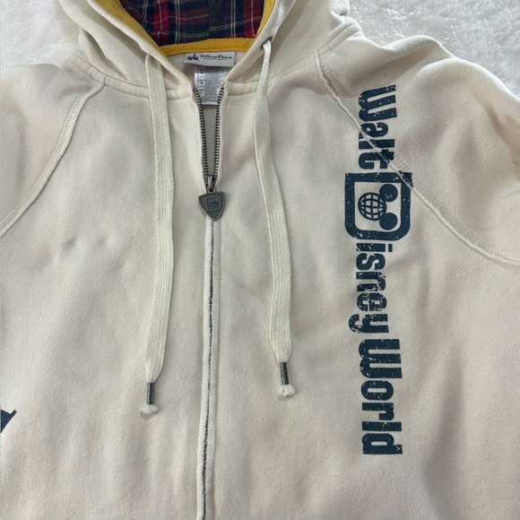 Walt Disney World 40th Anniversary Cream Hoodie with Mickey Black/Red Accents - Picture 11 of 16